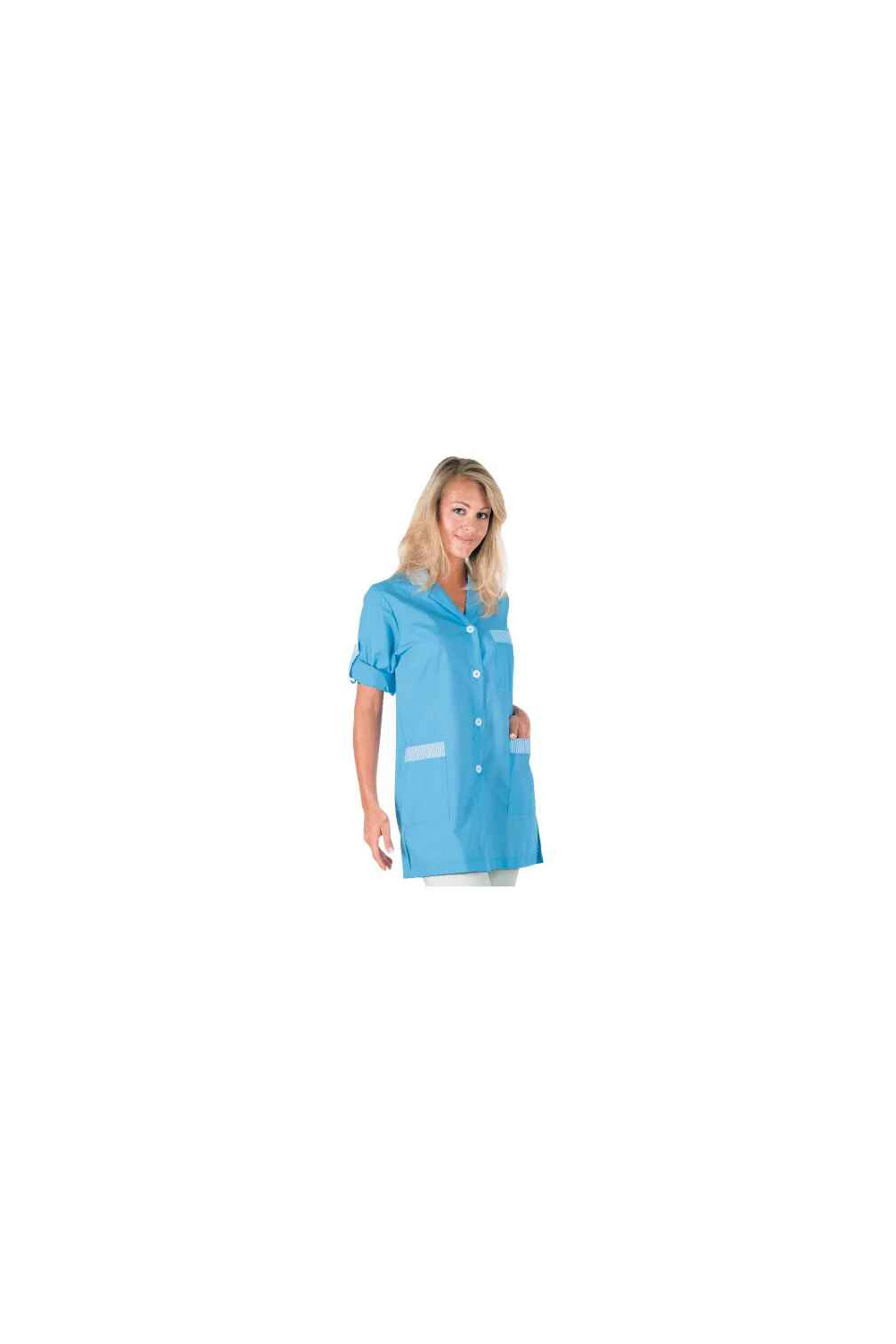 BLOUSE DE TRAVAIL BLEU CLAIR