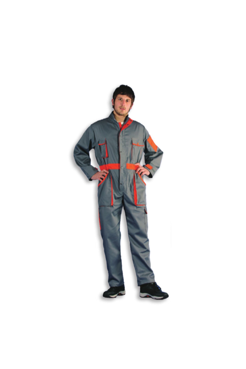 GREY/ORANGE_WORK_OVERALL_4139