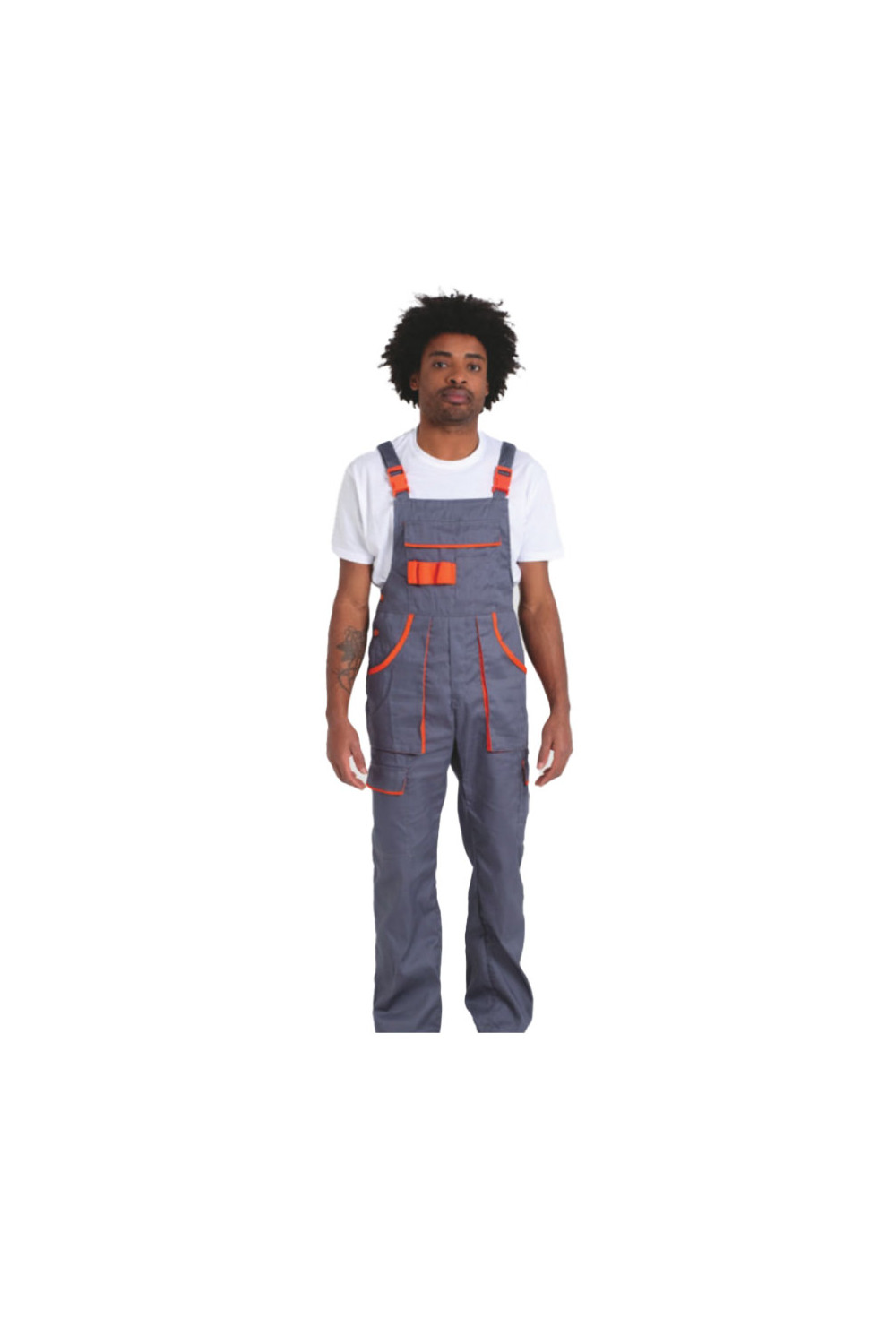 GREY/ORANGE_WORK_OVERALLS_4140