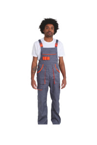 GREY/ORANGE_WORK_OVERALLS_4140