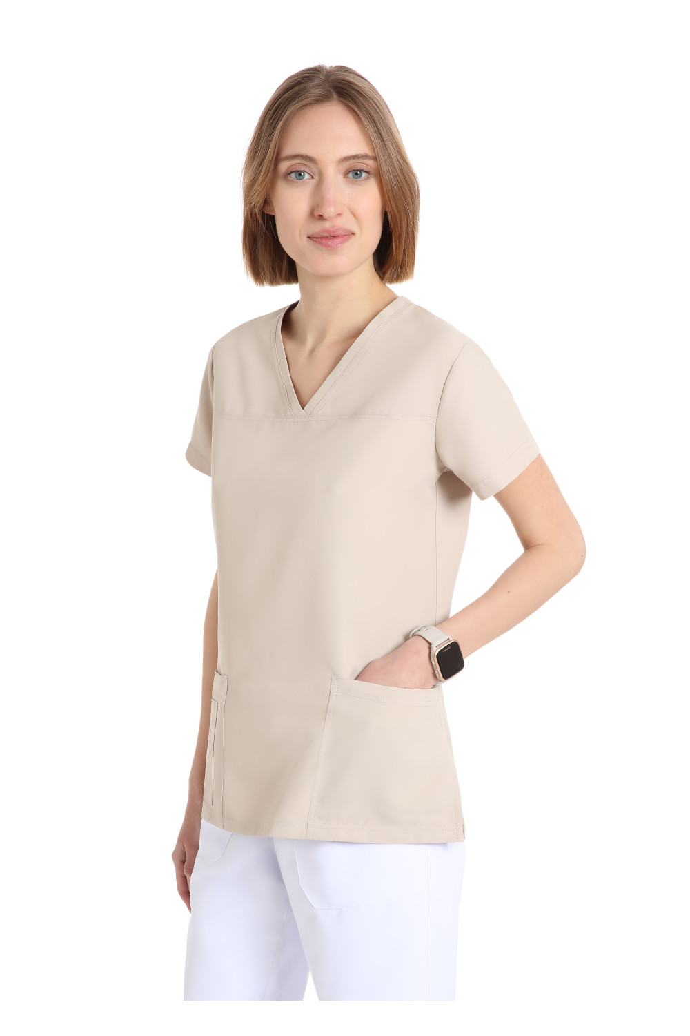 Beige_NO_IRON_Women's_Power_Tunic_42535