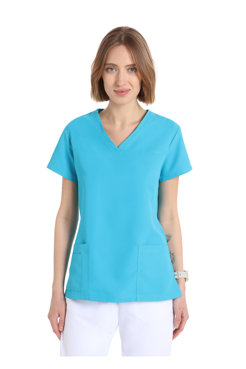 Turquoise_NO_IRON_Women's_Power_Tunic_42565