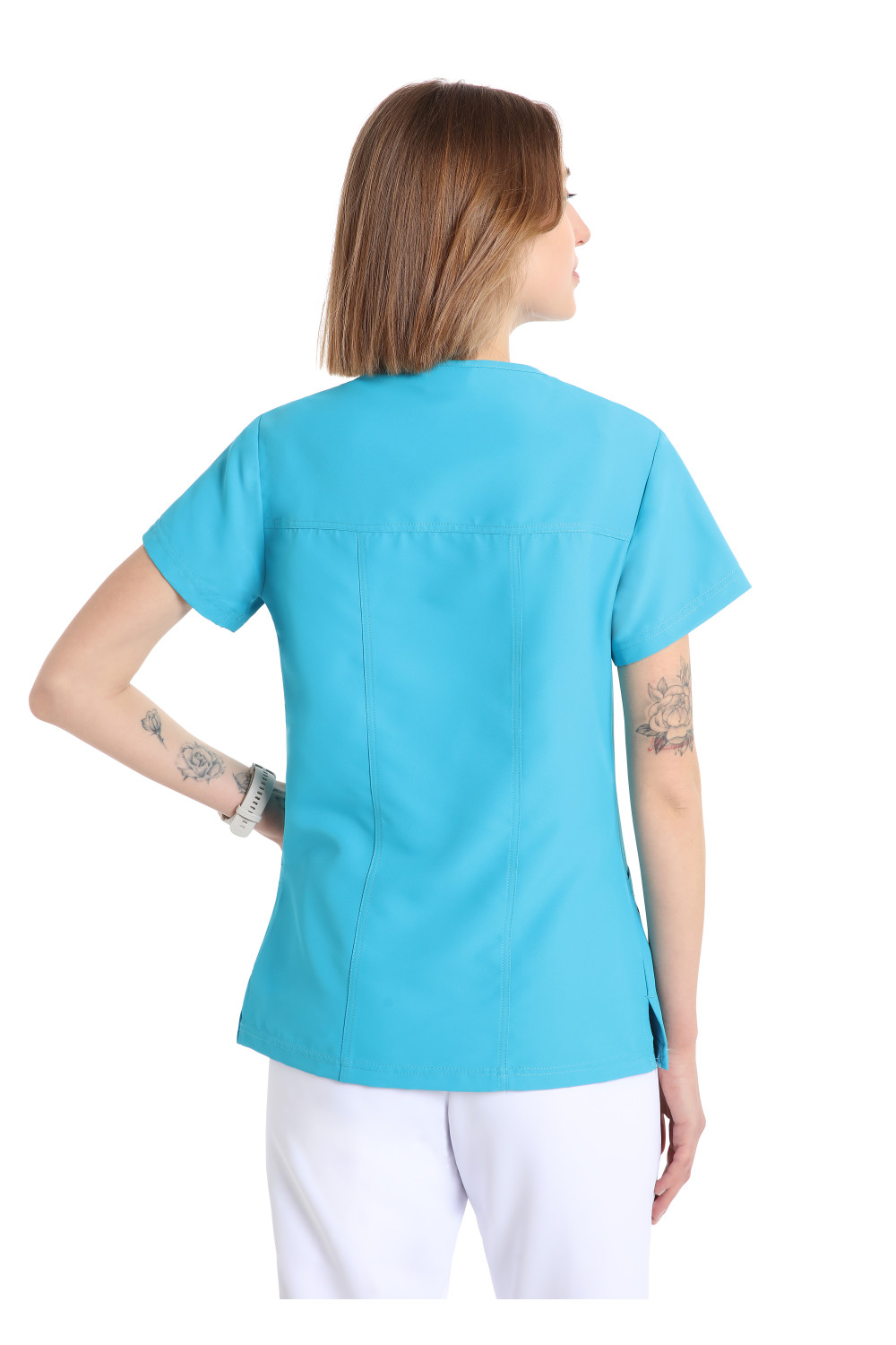 Turquoise_NO_IRON_Women's_Power_Tunic_42567