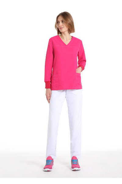 Pink_women's_Power_tunic_with_long_sleeves_NO_IRON_42607