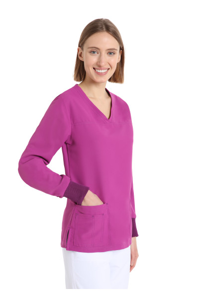 Power_Women's_Violet_Long_Sleeve_NO_IRON_Tunic_42614