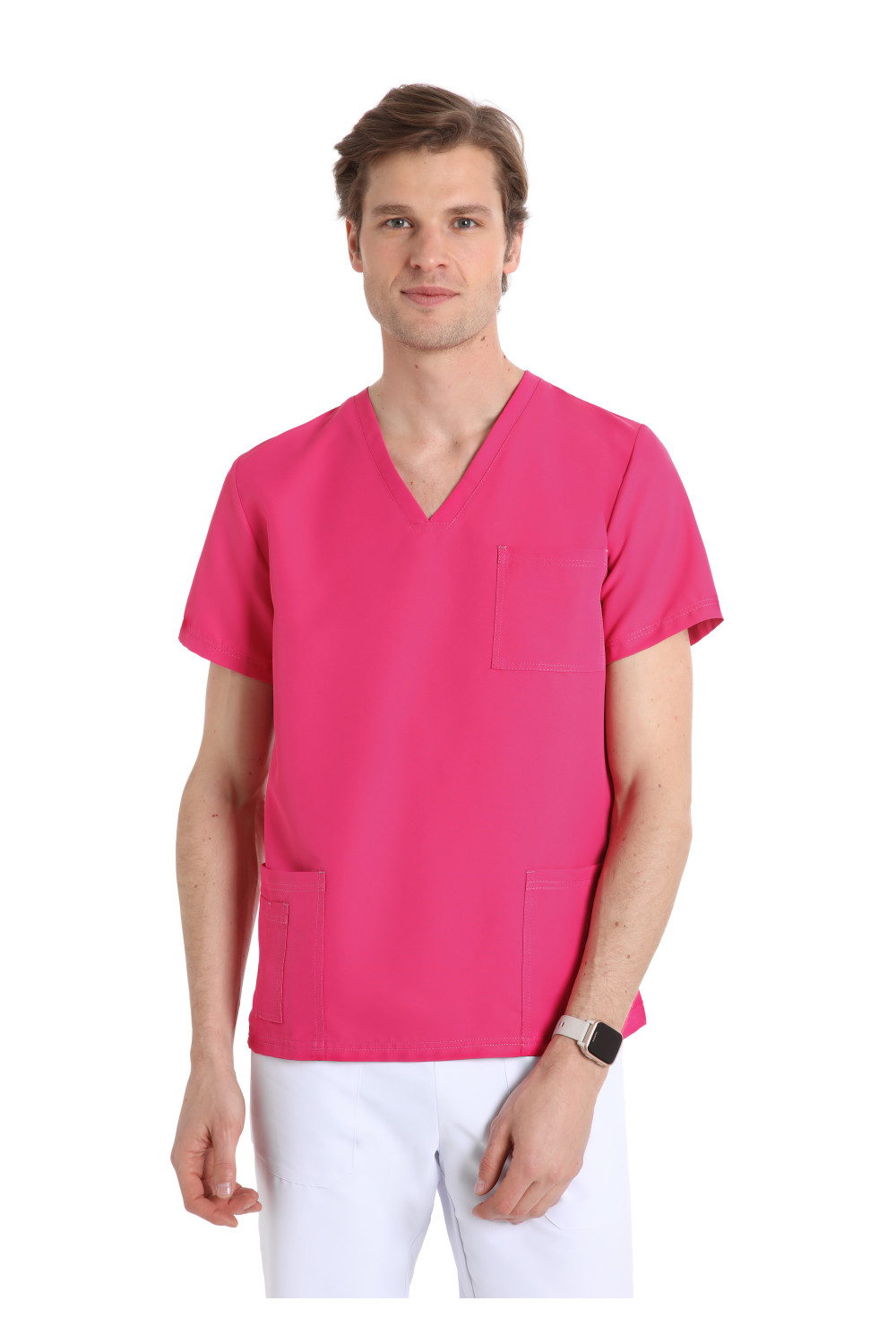 Smart_Unisex_Pink_NO_IRON_Tunic_42644