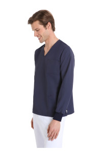 Smart_unisex_Dark_Blue_long_sleeve_NON-IRON_tunic_42672