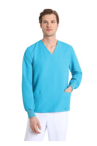 Casacca_Smart_unisex_Turquoise_manica_lunga_NO_STIRO_42684