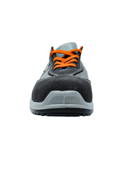 BXWORK  S1P SHOES GREY AND ORANGE