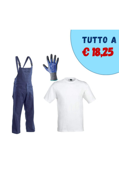 KIT5 SALOPETTE/GUANTO/T-SHIRT