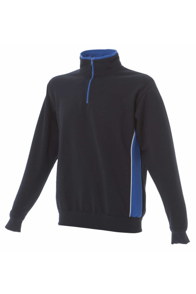 SWEAT-SHIRT BICOLORE MARINE MIT BARI