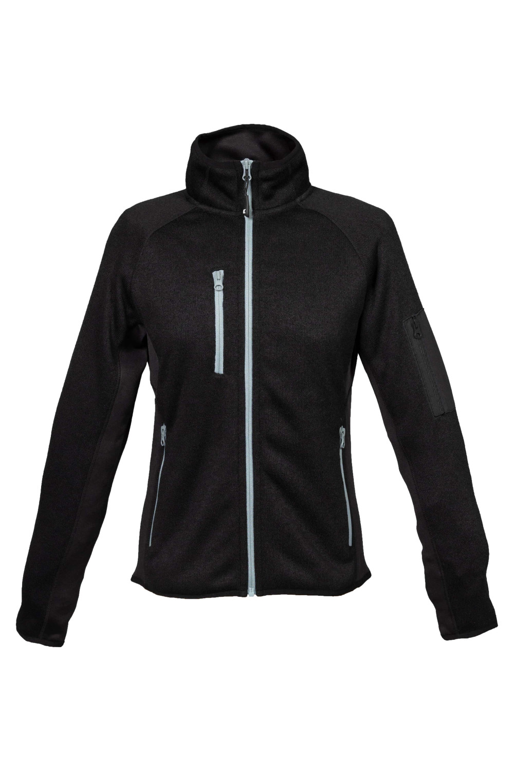 PILE MONVISO LADY SCHWARZ STRICKFLEECE