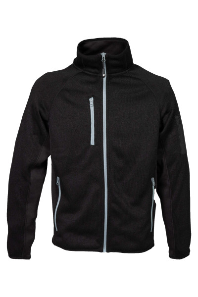 PILE MONVISO MAN BLACK KNITTED FLEECE