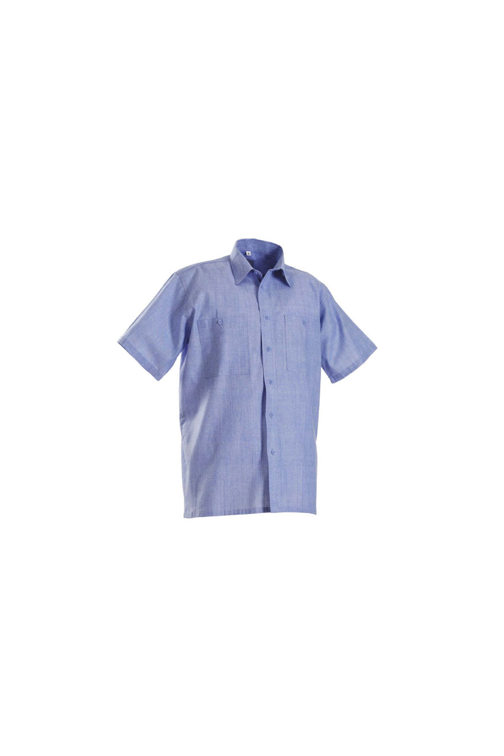 CHEMISE_DE_TRAVAIL_Courte_EN_COTON_BLEU_6018