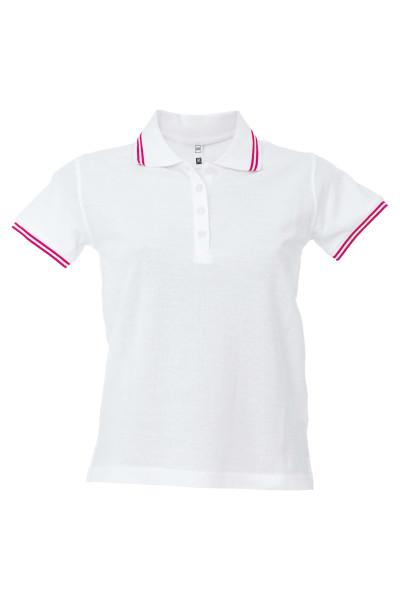 POLO PARIS LADY WHITE-FUCSIA FLUO POLO