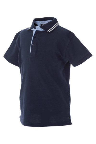 POLO RODI BOY MARINEBLAUES POLO AUS JERSEY