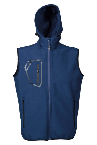 SOFTSHELL-WESTE STELVIO MARINEBLAU SOFTSHELL