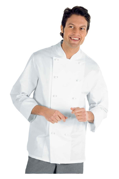 CHAQUETA DE COCINERO DE TRABAJO BLANCA