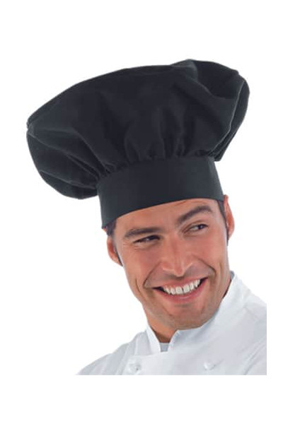 GORRO DE COCINERO NEGRO