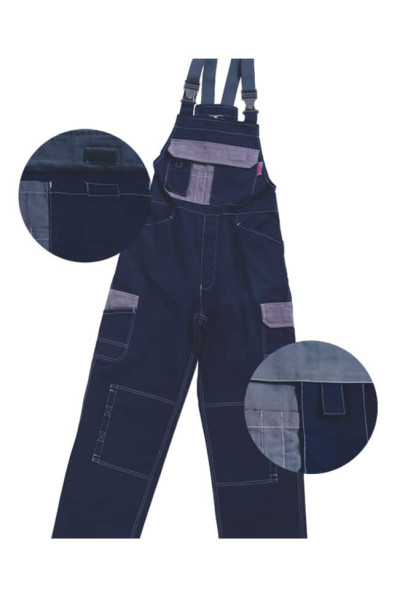 BLUE COTTON WORK OVERALLS