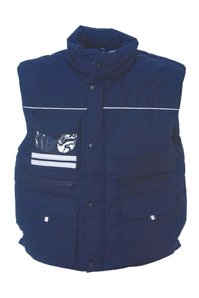 GILET DE TRAVAIL MULTI-POCHES BLEU