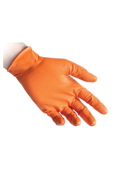 GANTS EN NITRILE ORANGES